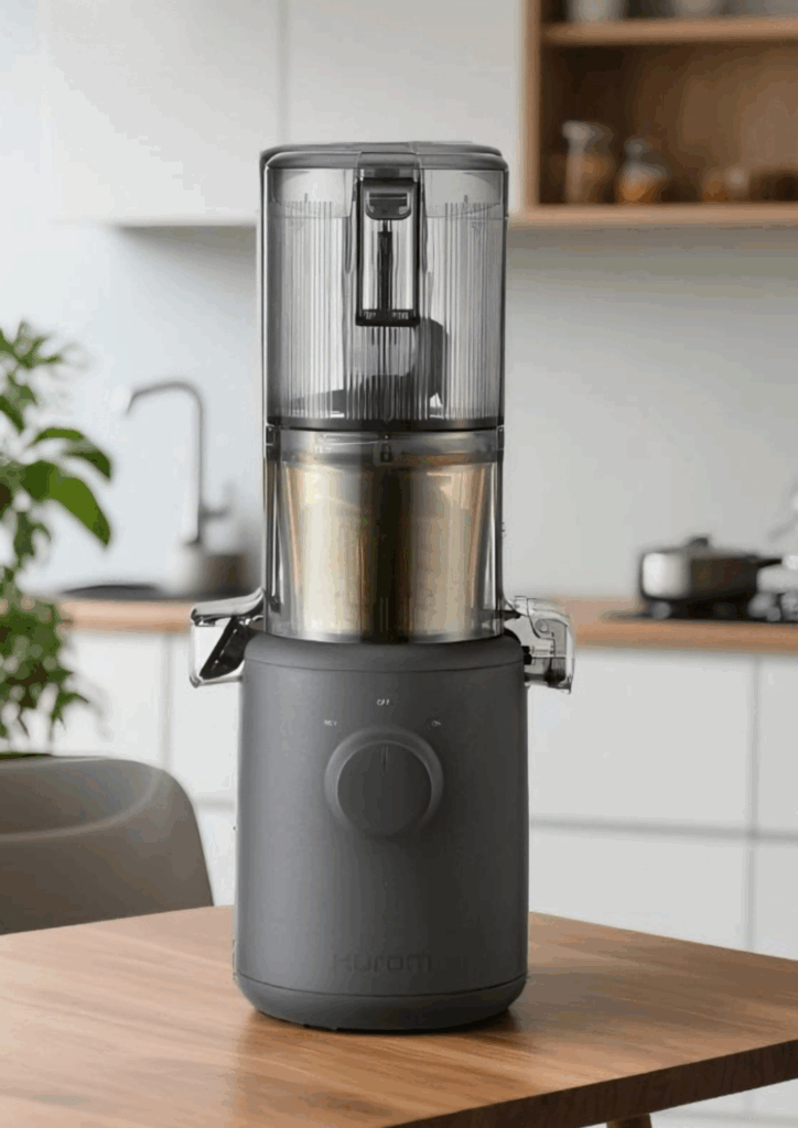 „Hurom Swiss Slow Juicer – hochwertiger Entsafter für frische, gesunde Säfte, ideal für Obst und Gemüse, 20 % Rabatt mit Code Ella20“