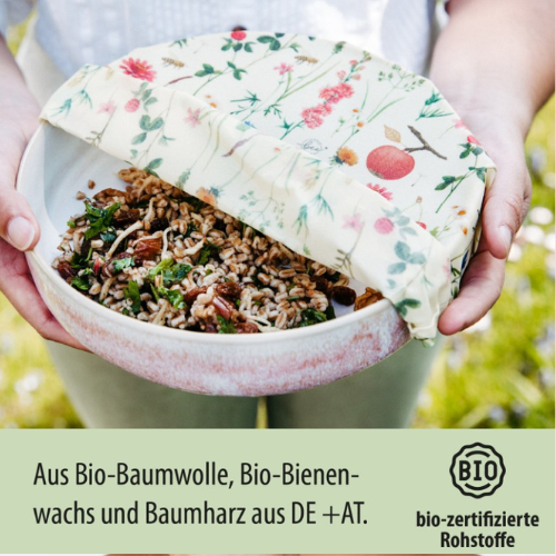 Sichere dir 10% Rabatt auf das Bio-Bienenwachstücher Starter-Set von Little Bee Fresh mit dem Rabattcode Ella10. Nachhaltige, wiederverwendbare Frischhalte-Alternative für umweltfreundliches Leben.