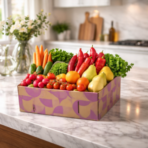 Keine Zeit zum Einkaufen? Mit Fruvi lässt du dir Vitamine für zuhause liefern. 10% Rabatt mit Code ELLA10 auf Obstbox Abo & Genusskisten.