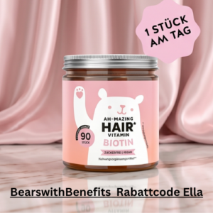 Bears with Benefits Erfahrungen - Biotin Haargummibärchen mit Rabattcode ELLA