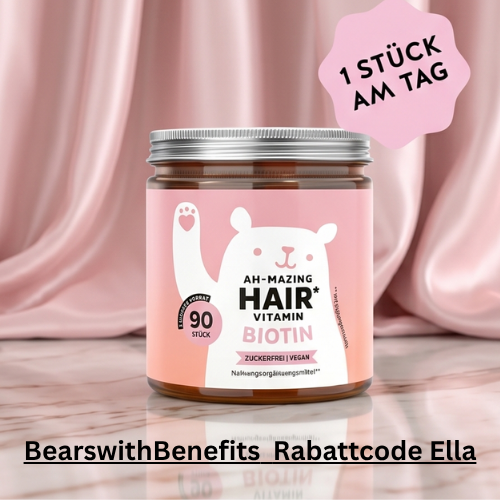 Bears with Benefits Erfahrungen - Biotin Haargummibärchen mit Rabattcode ELLA